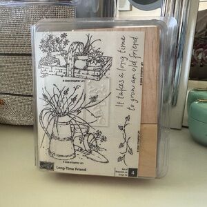 Stampin’ Up! Long‑Time Friend Wooden Stamp Set